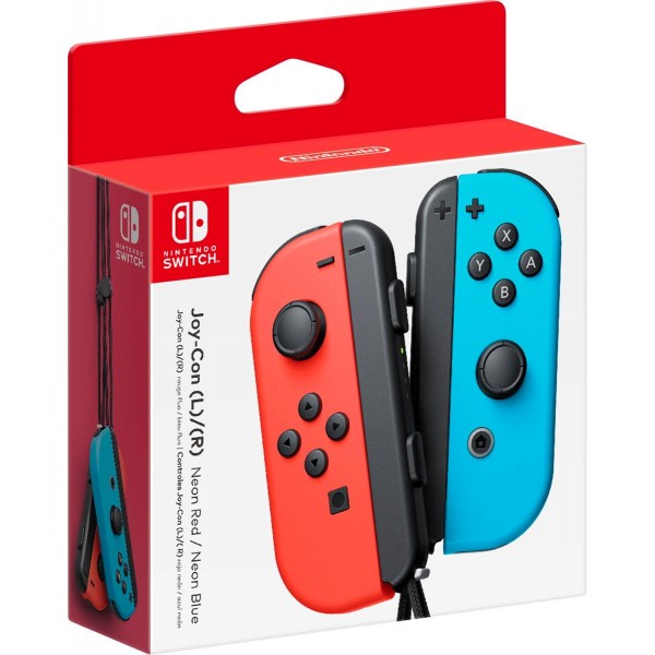 Nintendo Switch, Joy-Con Controller Pair Neon Red Neon Blue (безплатна доставка)